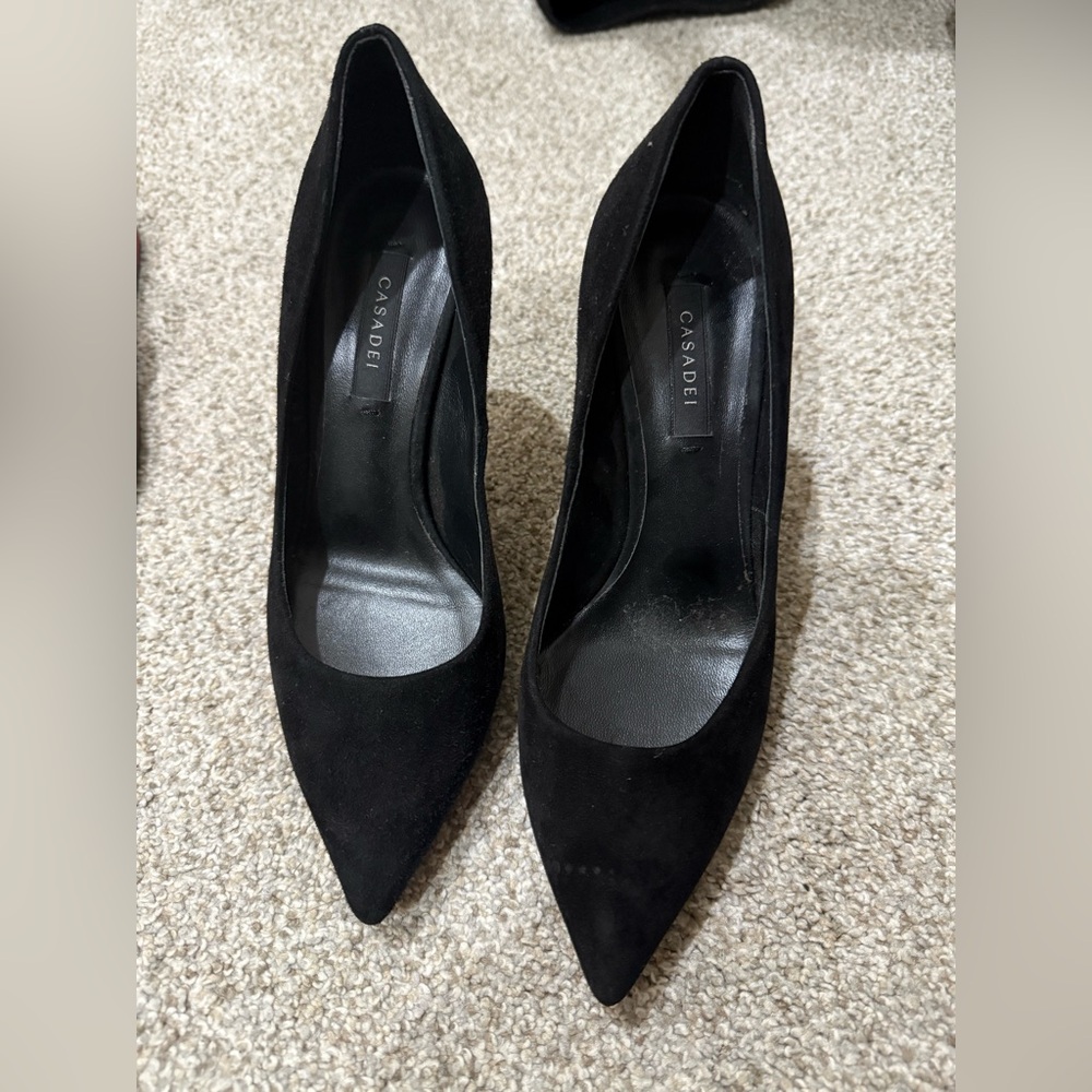 CASADEI Faux Pearl High Heel Blade Pumps size 6